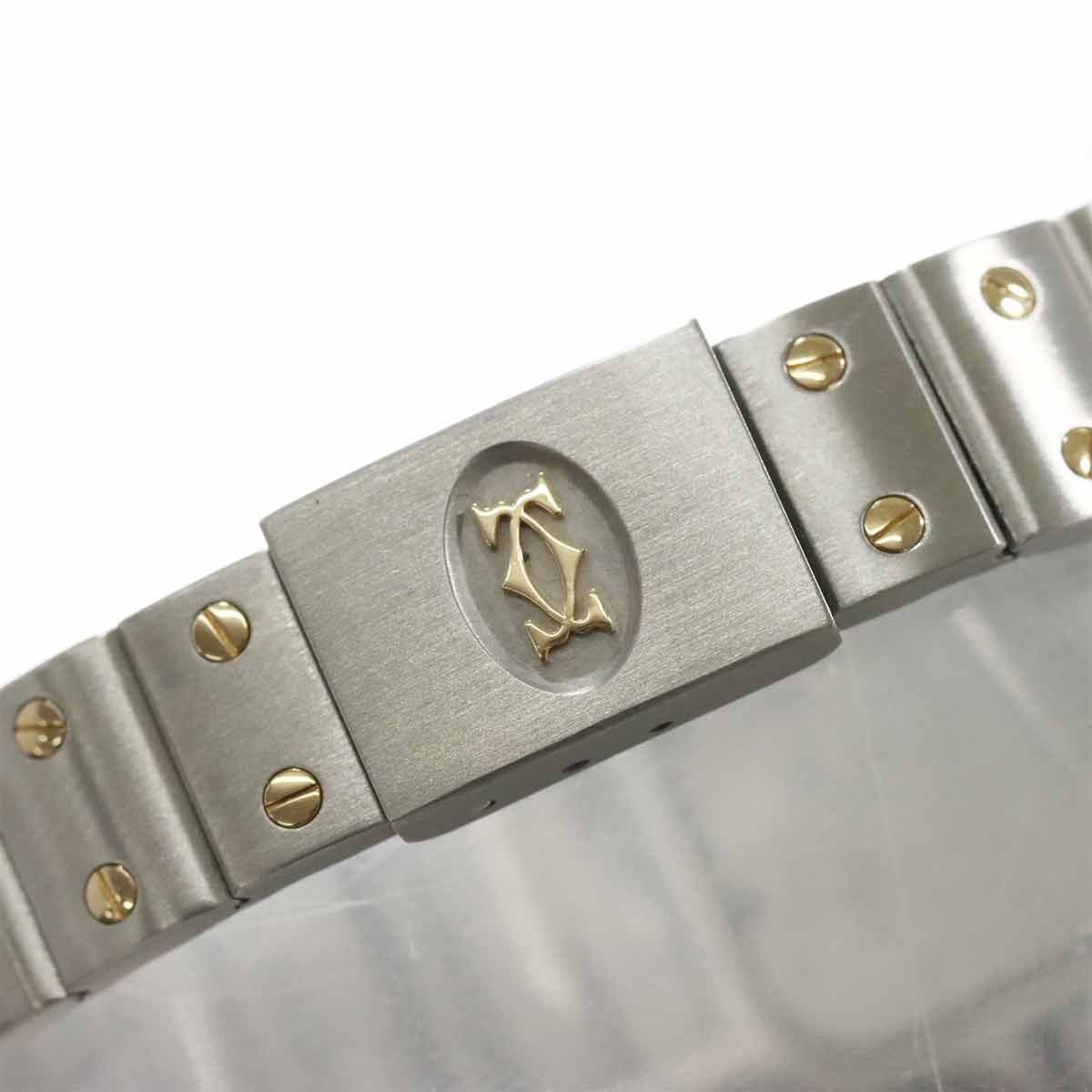Santos Galbee W20012C4 750 YG Cream Dial Ladies Watch