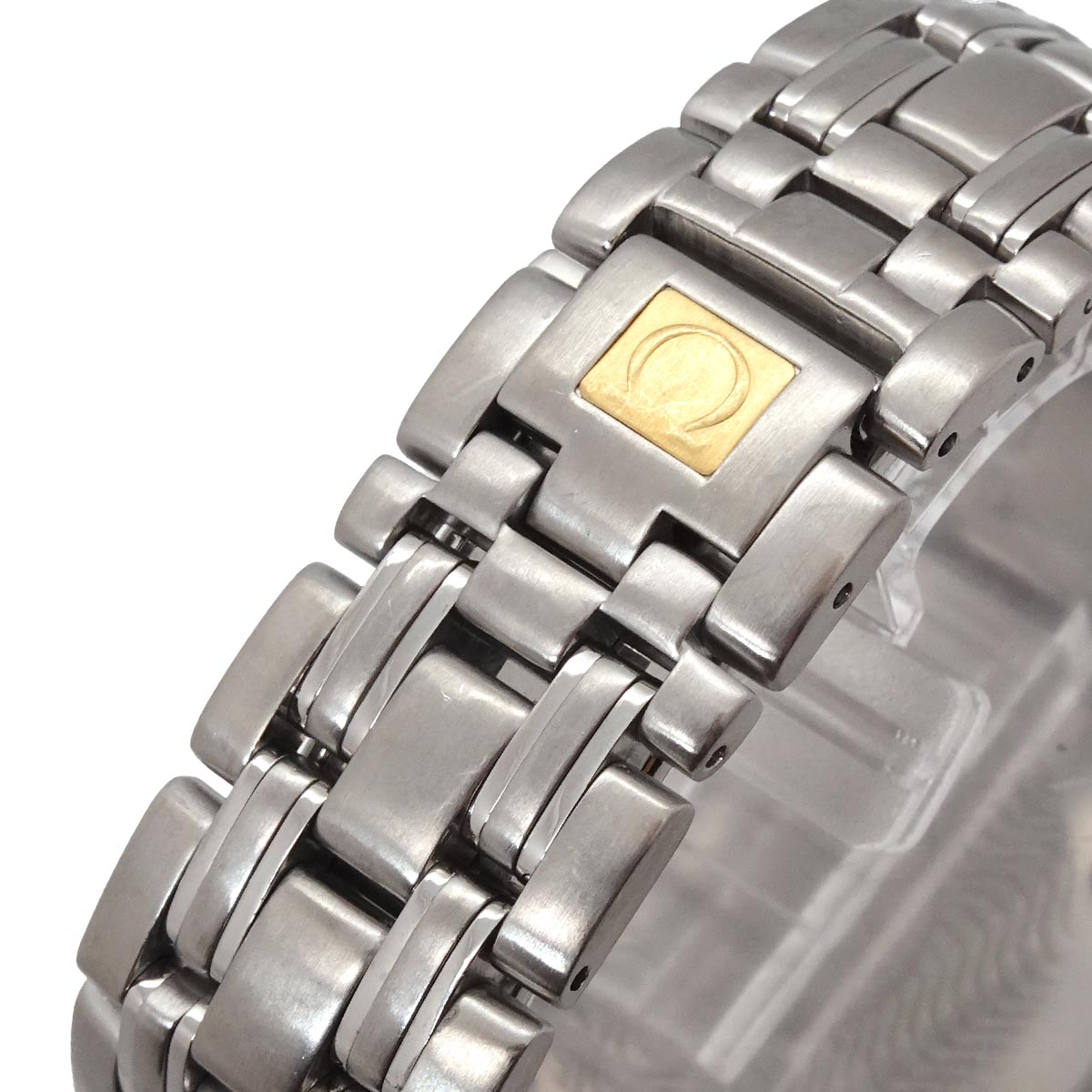 Seamaster 120 Date YG Quartz Gold Dial Mens Watch