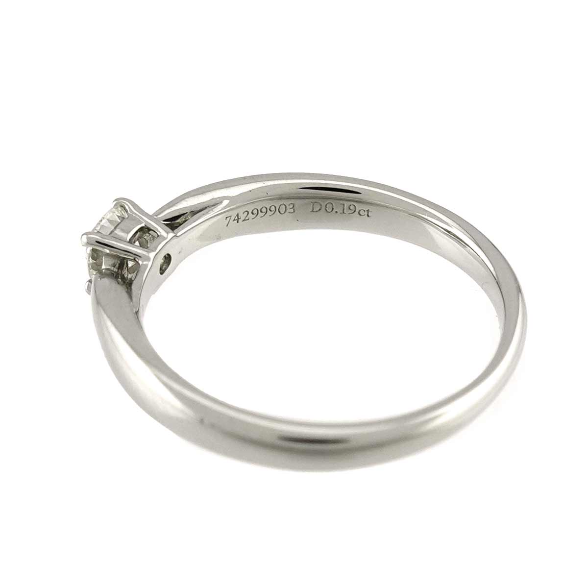 Harmony Ring Diamond 0.19ct Pt Platinum size4.5(US)