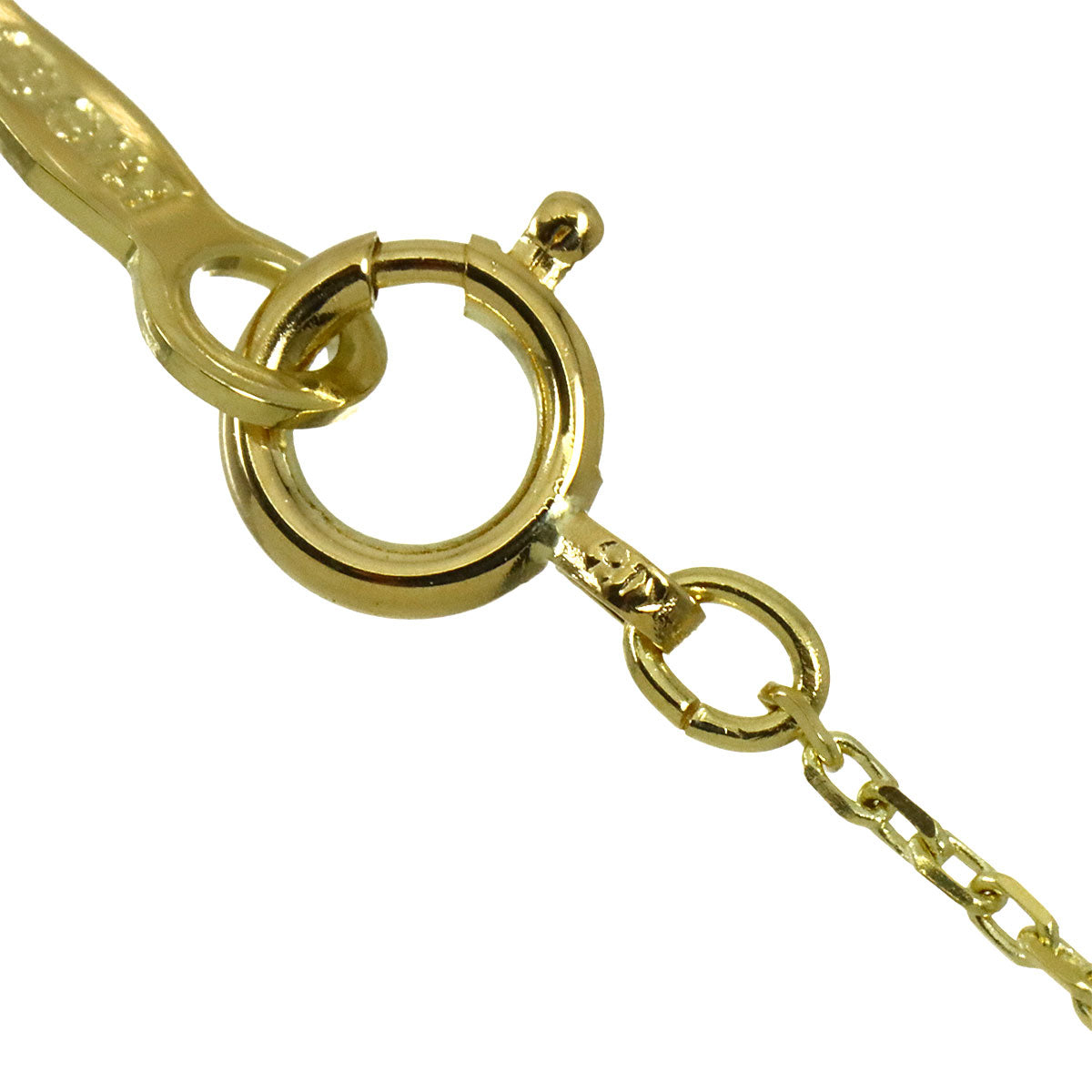 Akoya Pearl 7.4mm Diamond Necklace 18K Yellow Gold 750