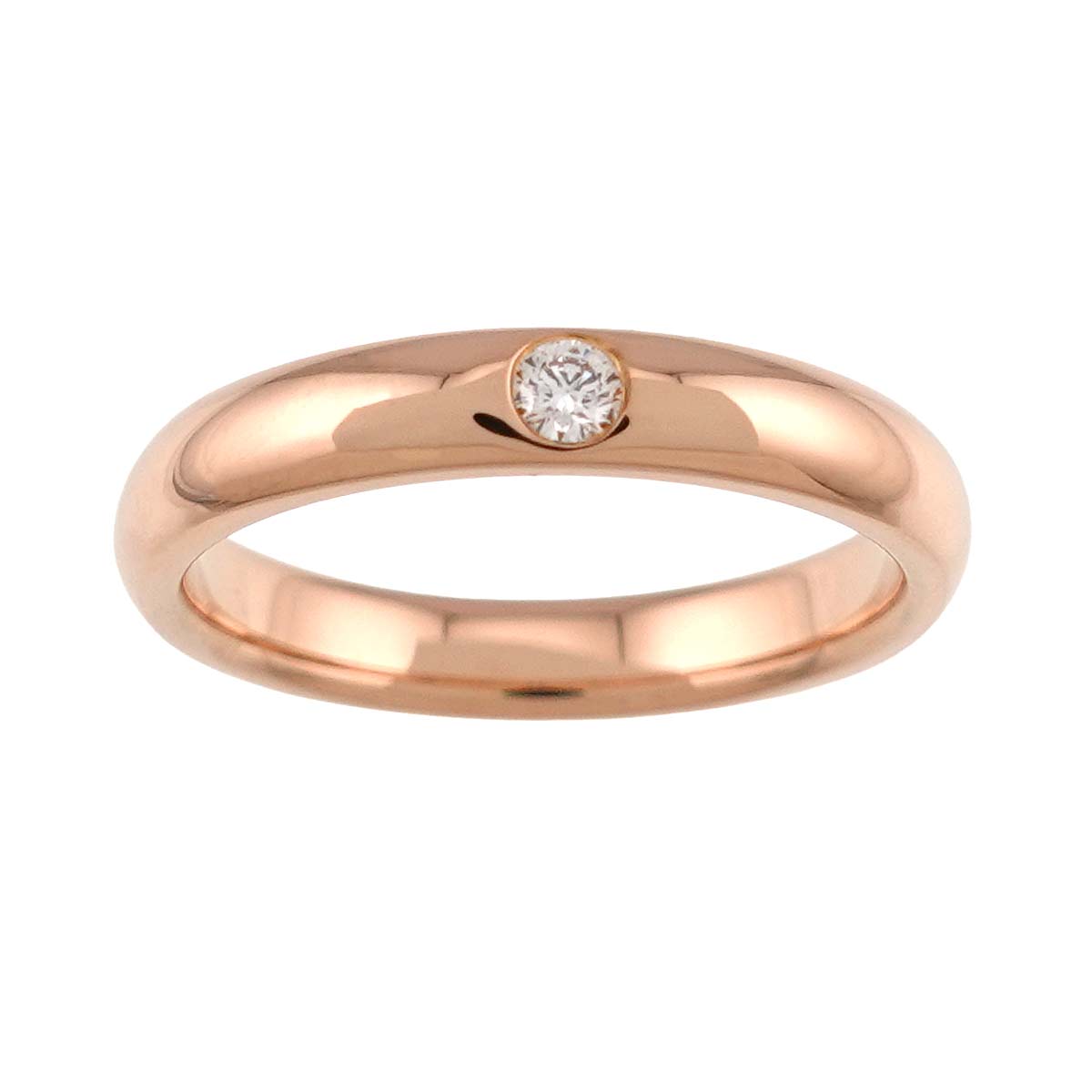 Diamond Ring PG Pink Gold 750 size4(US)