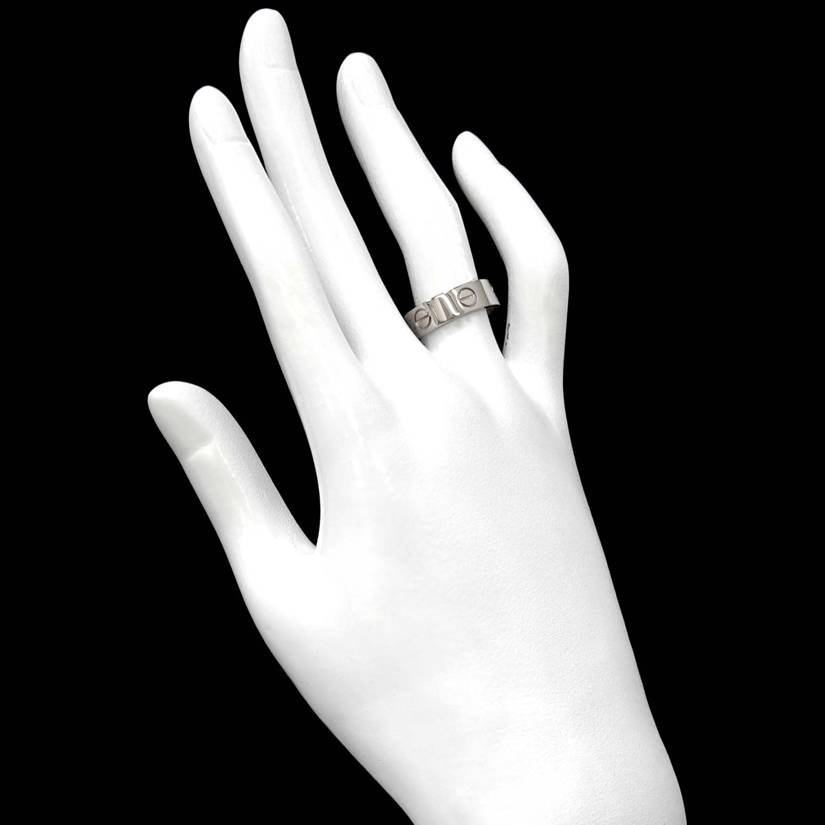 Love Ring 18K White Gold 750 size51 5.25-5.5(US)