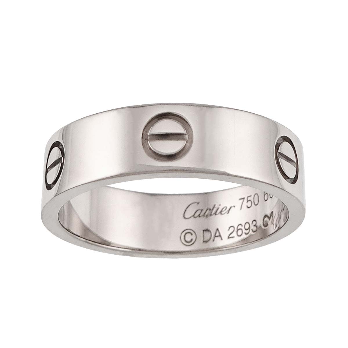 Love Ring 18K White Gold 750 size60 8.75-9(US)