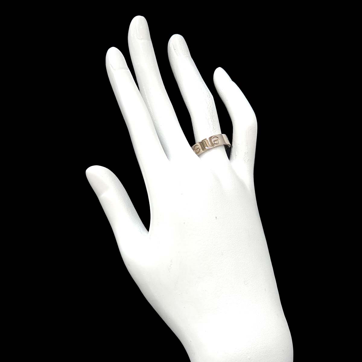 Love Ring 18K White Gold 750 size54 6.25-6.5(US)