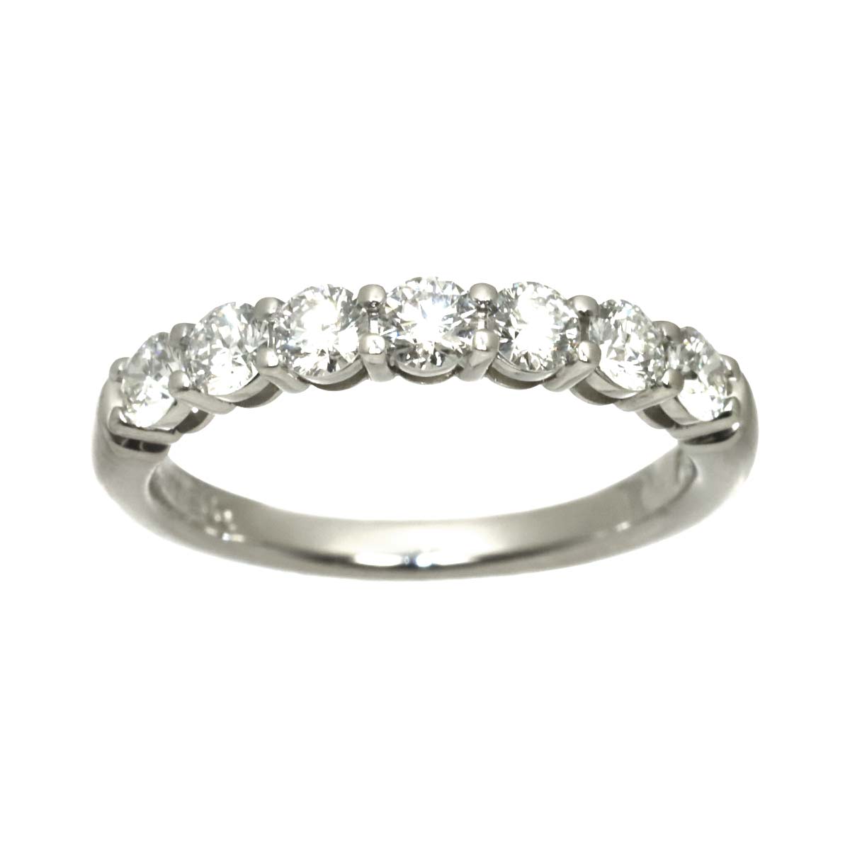 Half Diamond Ring Platinum size4.75-5(US)