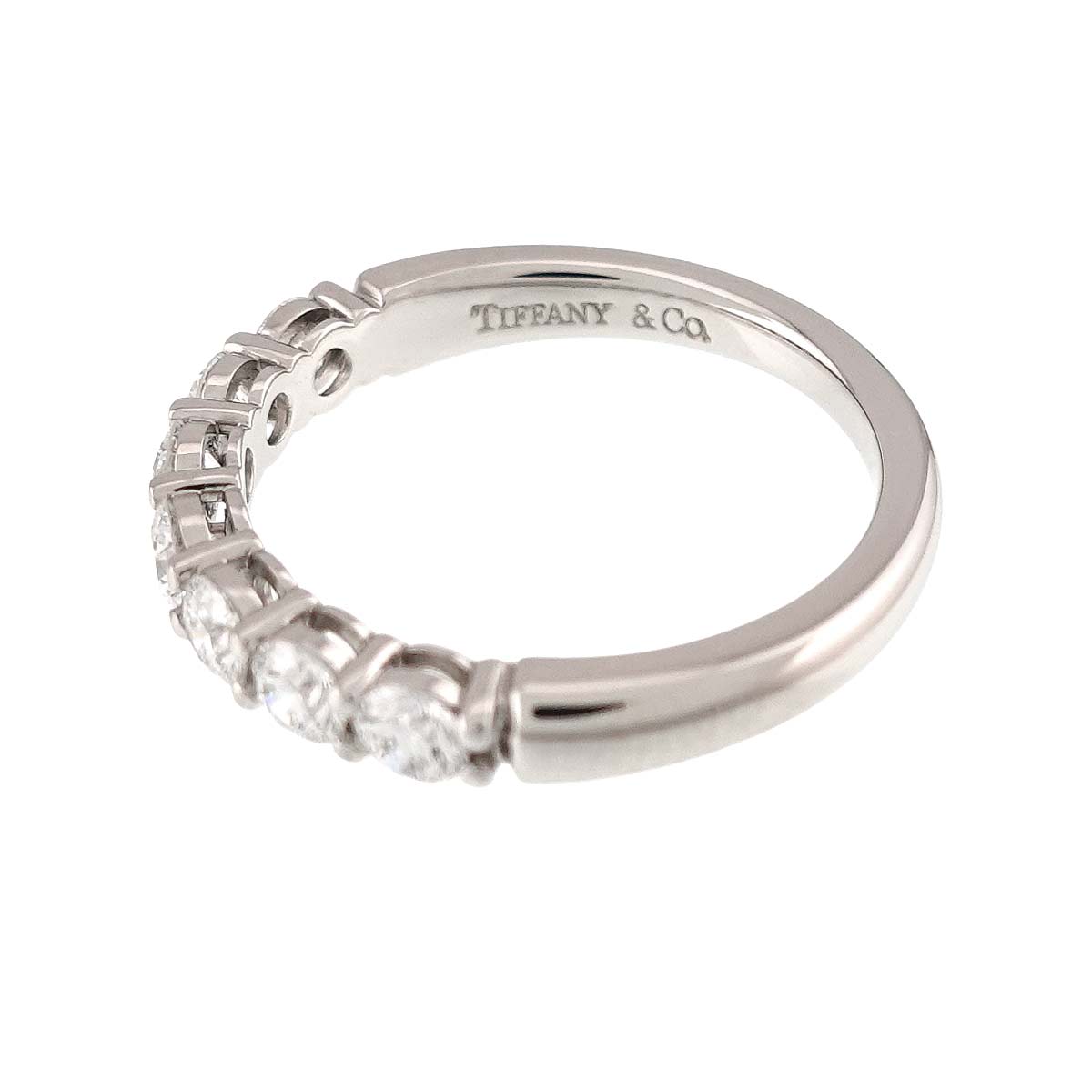 Half Diamond Ring Platinum size4.75-5(US)
