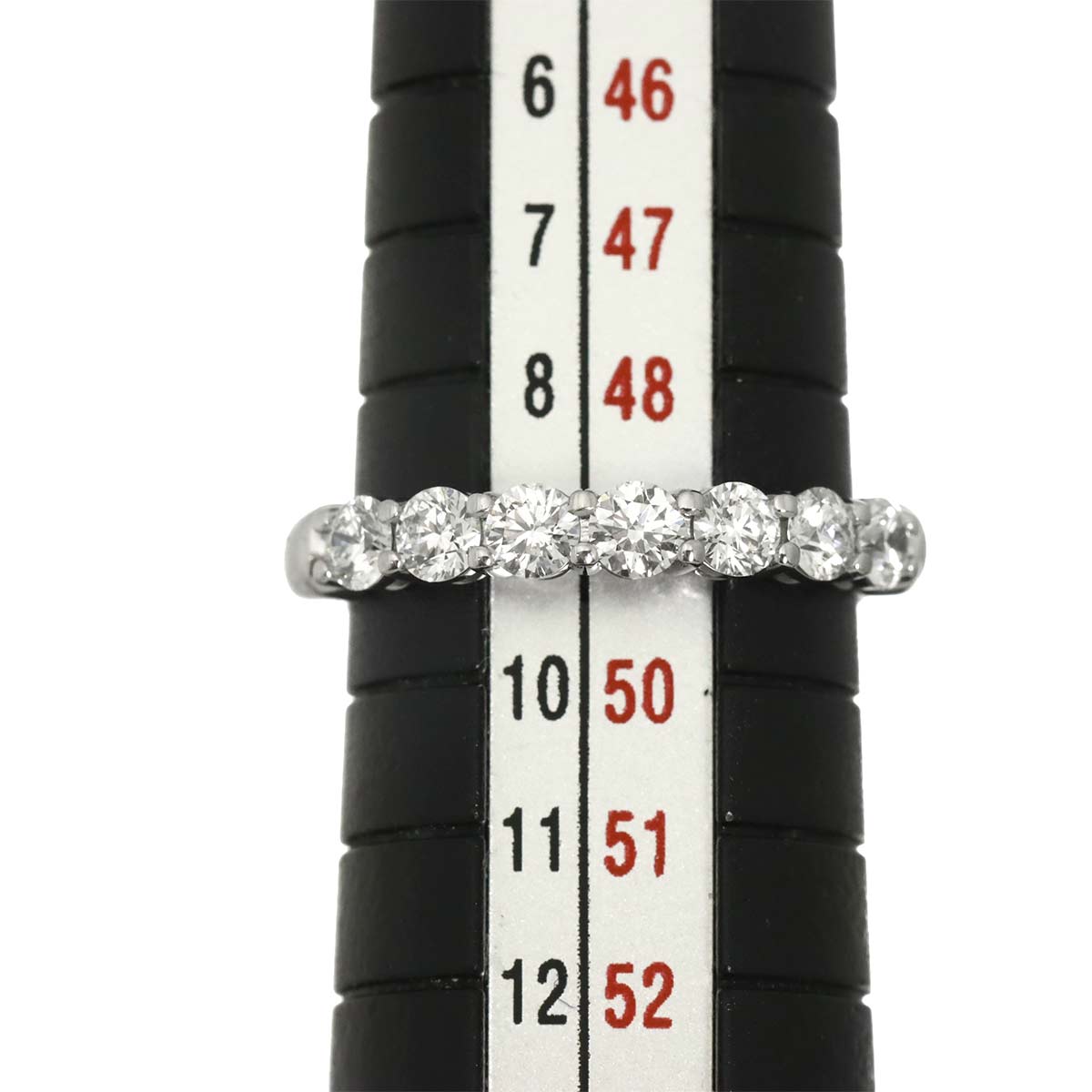 Half Diamond Ring Platinum size4.75-5(US)