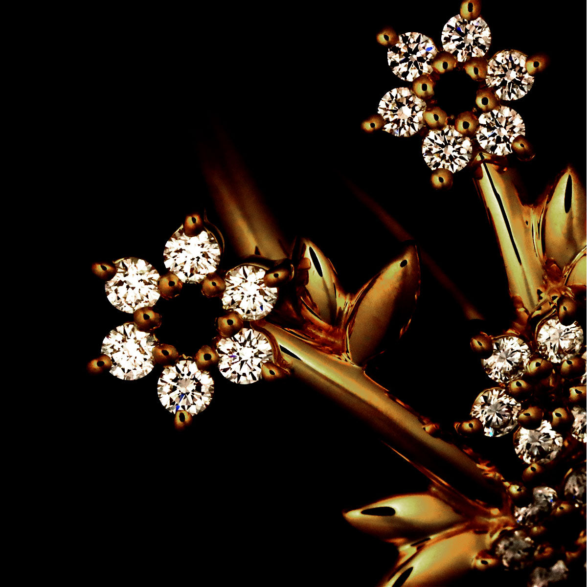 Diamond 0.24ct Ring 18K YG 750 Size5.5-5.75(US)