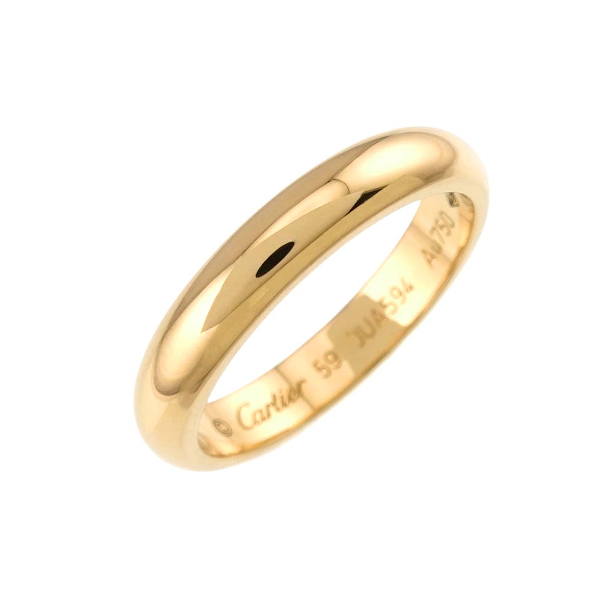 Classic Ring 18K Yellow Gold 750 size59 8.25-8.75(US)