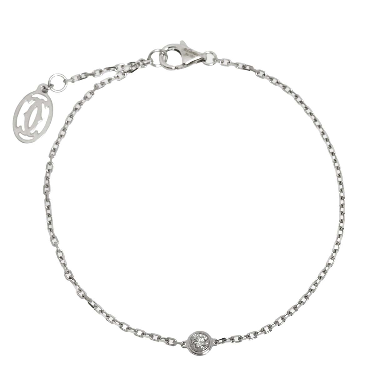 d Amour Diamond Bracelet SM 18K White Gold 750