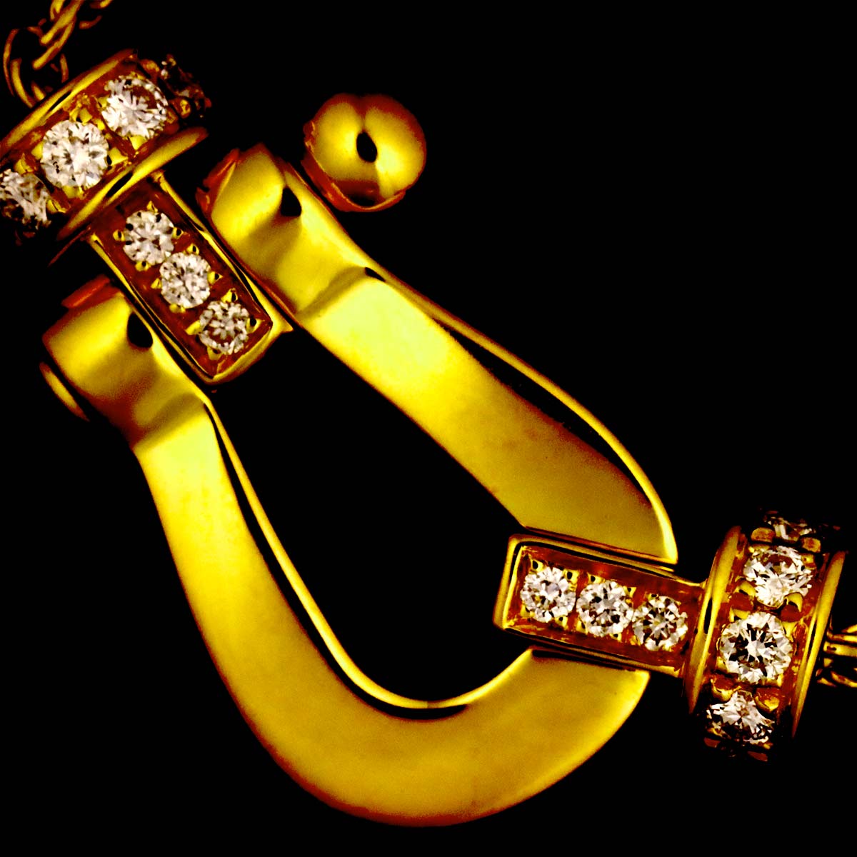 Force10 Diamond MM Necklace 18K Yellow Gold 750