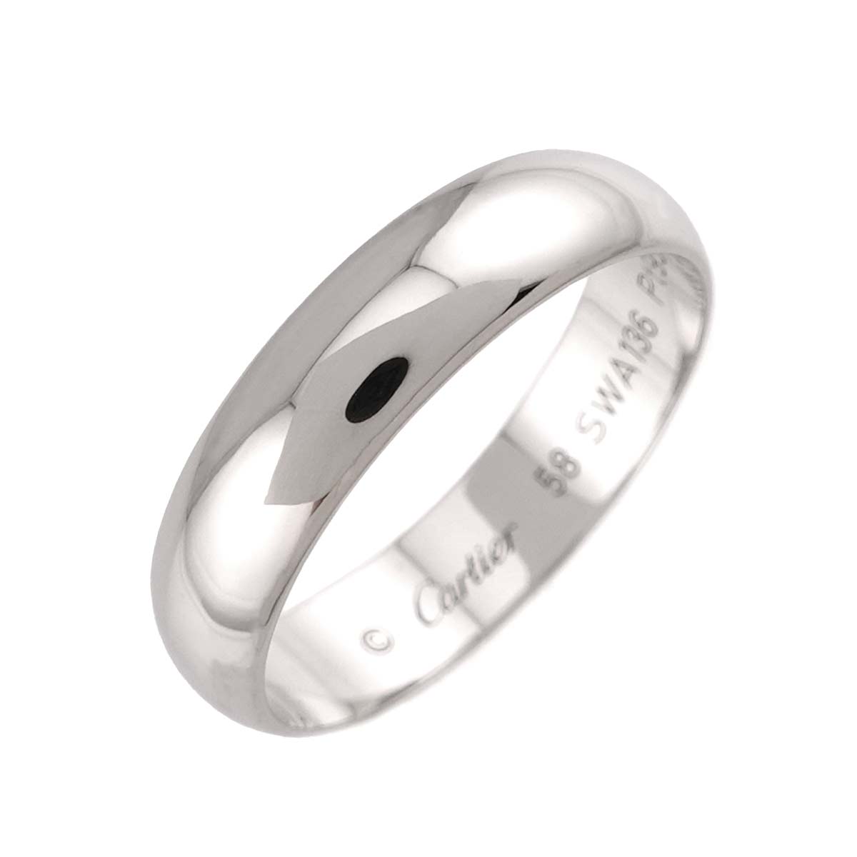 1895 Classic Band Ring Platinum Size58 8-8.25(US)
