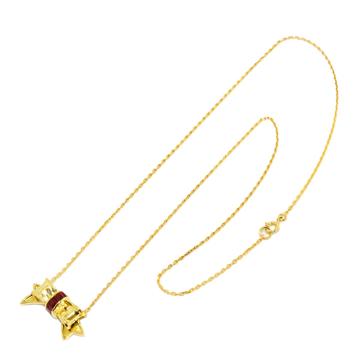 Ruby Necklace 18K Yellow Gold 750