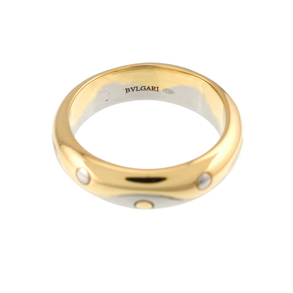 Onda Ring 18K Yellow White Gold 750 Size5.25(US)