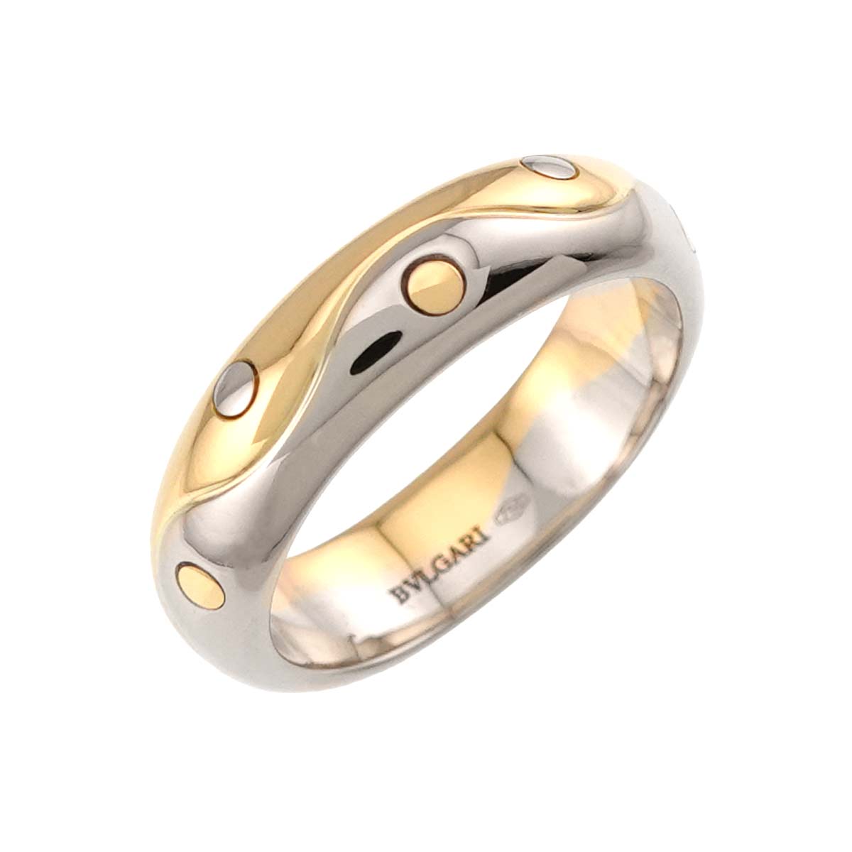 Onda Ring 18K Yellow White Gold 750 Size5.25(US)