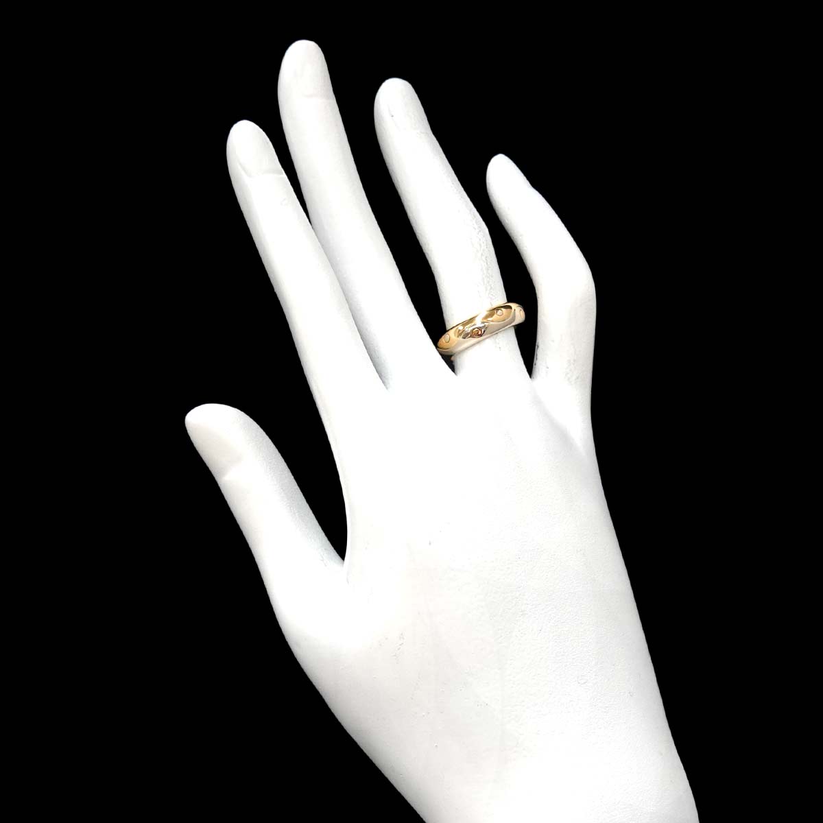 Onda Ring 18K Yellow White Gold 750 Size5.25(US)