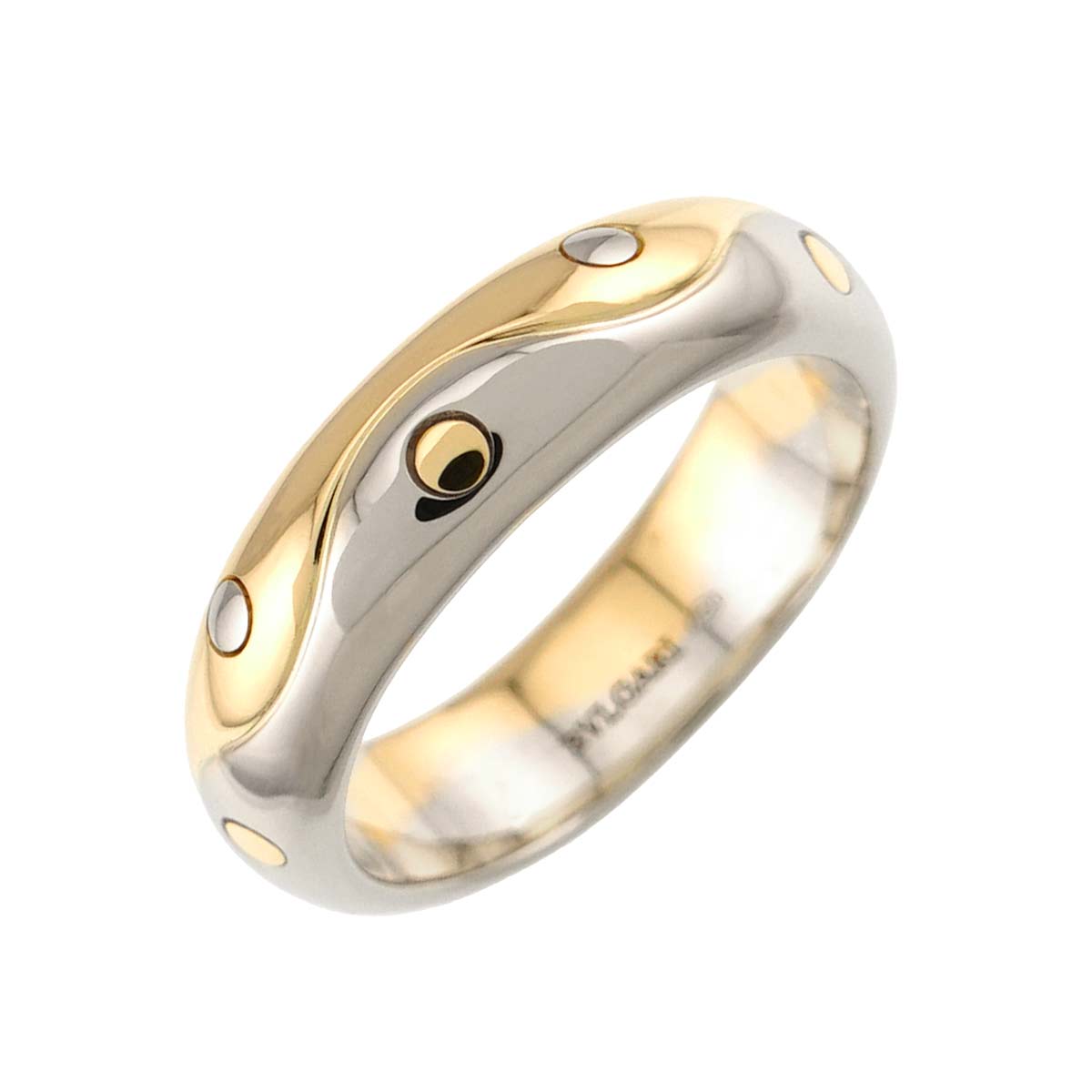 Onda Ring 18K Yellow White Gold 750 Size5.25(US)