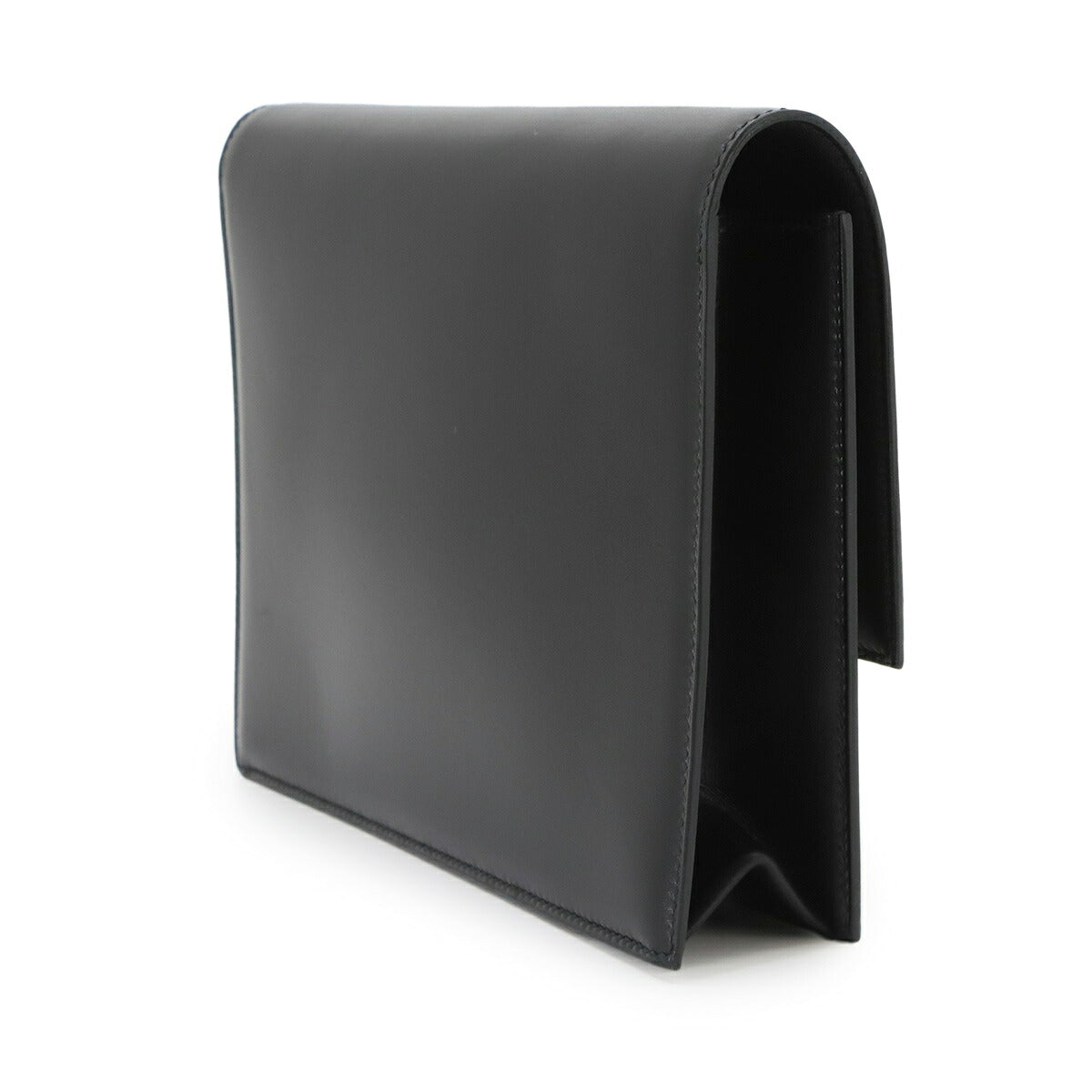 Verrou Clutch Bag Box Calf Black Purse
