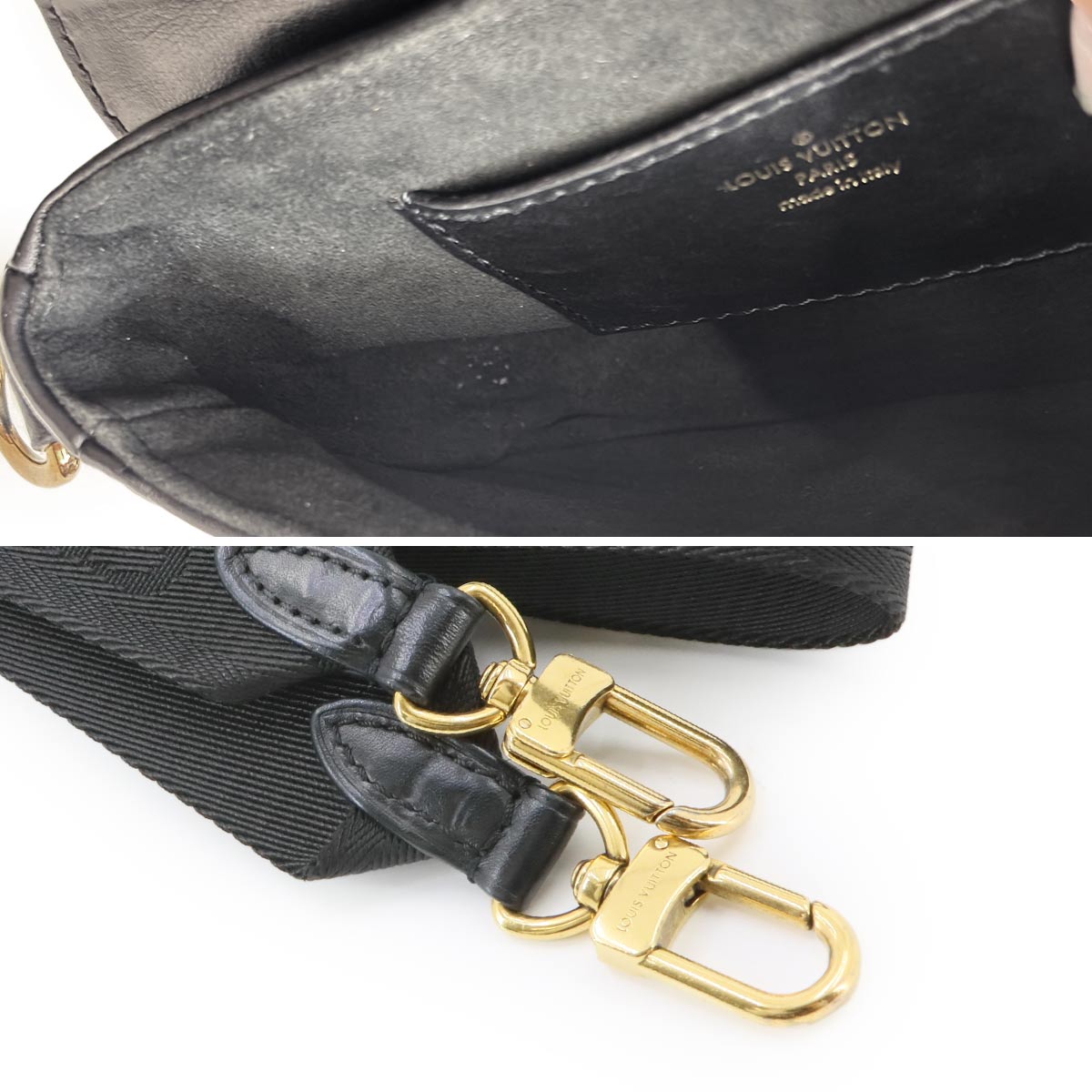 New Wave Multi Pochette Shoulder Bag Leather Black M56461