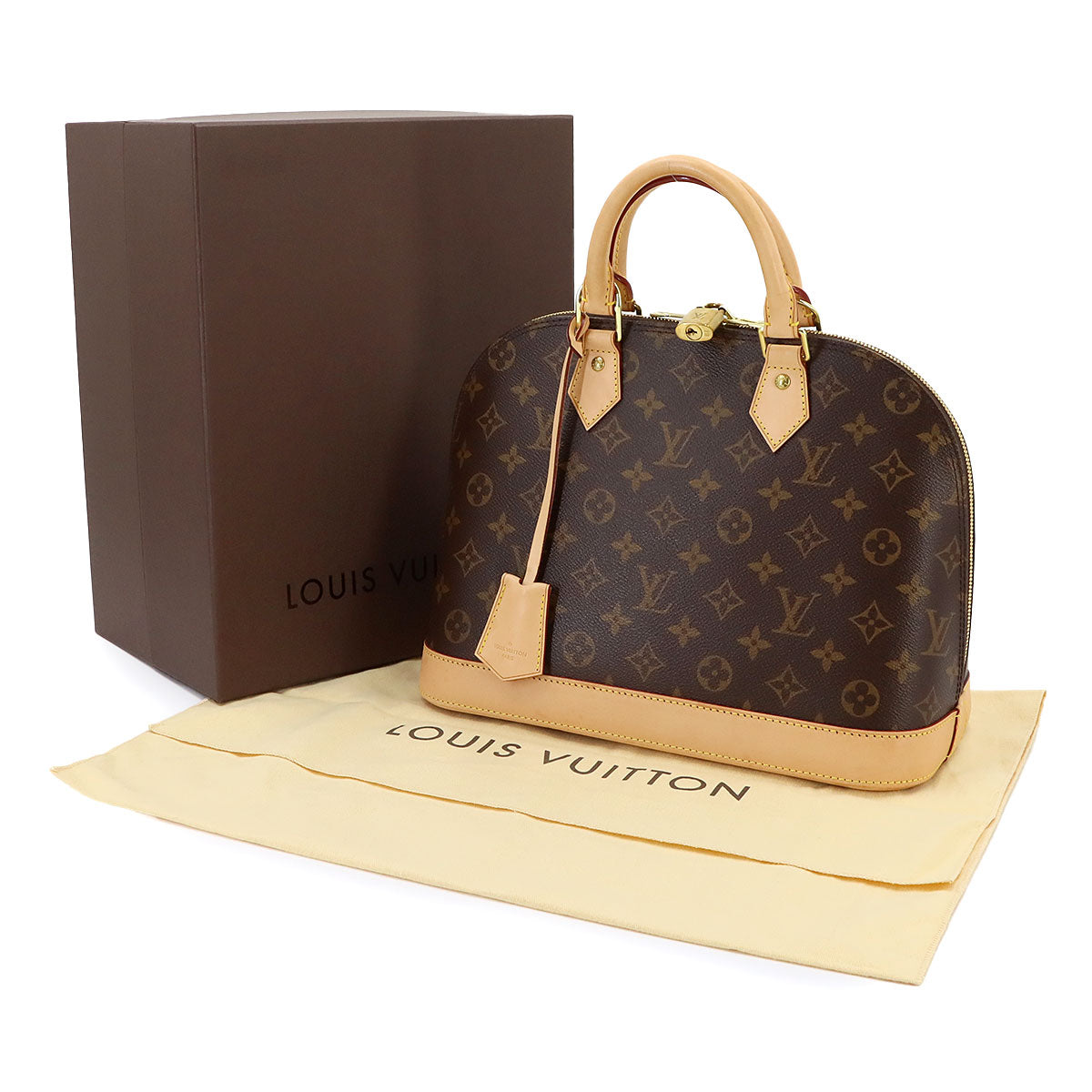 Monogram Alma PM Hand Bag Brown M53151 Purse