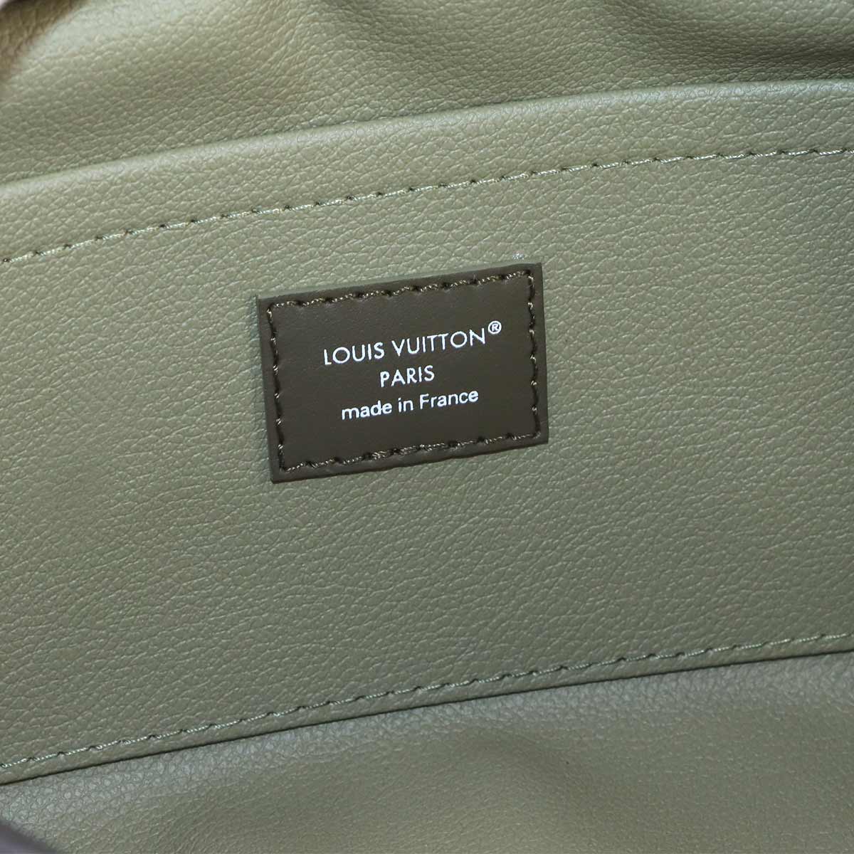 Monogram Eclipse Locker Dopp Kit Hand Bag Khaki Green