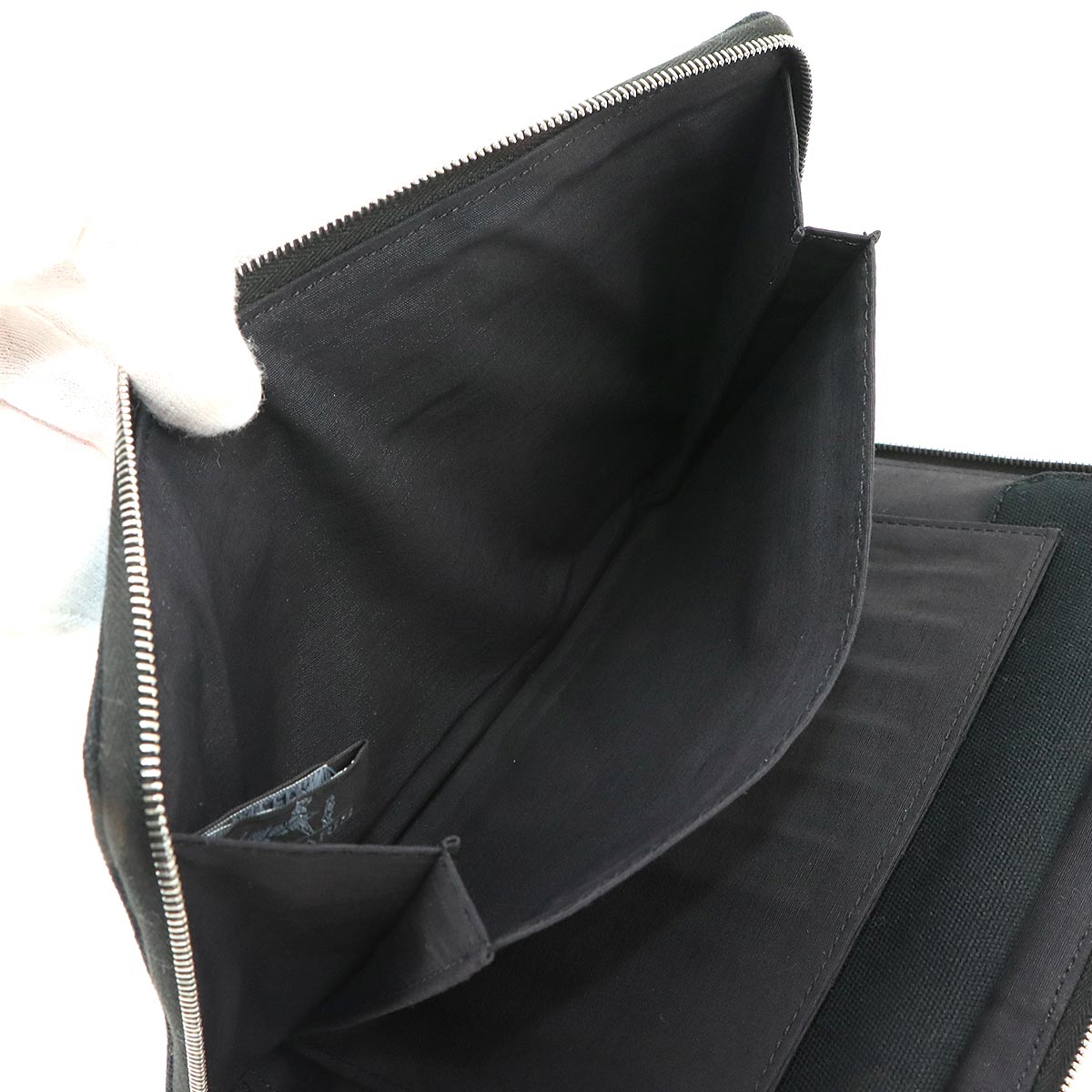 Fourre-tout Purse GM Long Wallet Canvas Black Gray