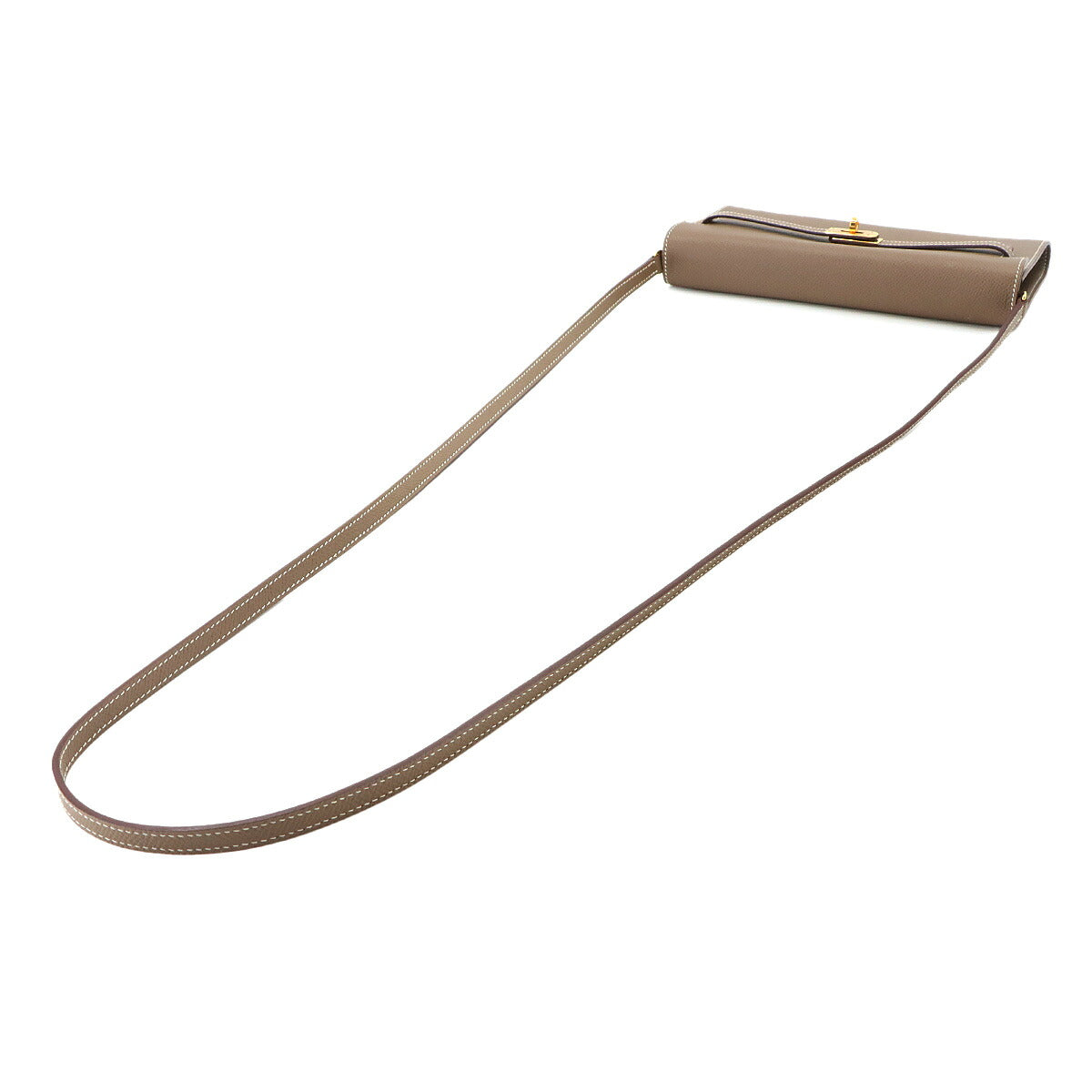 Kelly To Go Shoulder Wallet Epsom Etoupe Purse