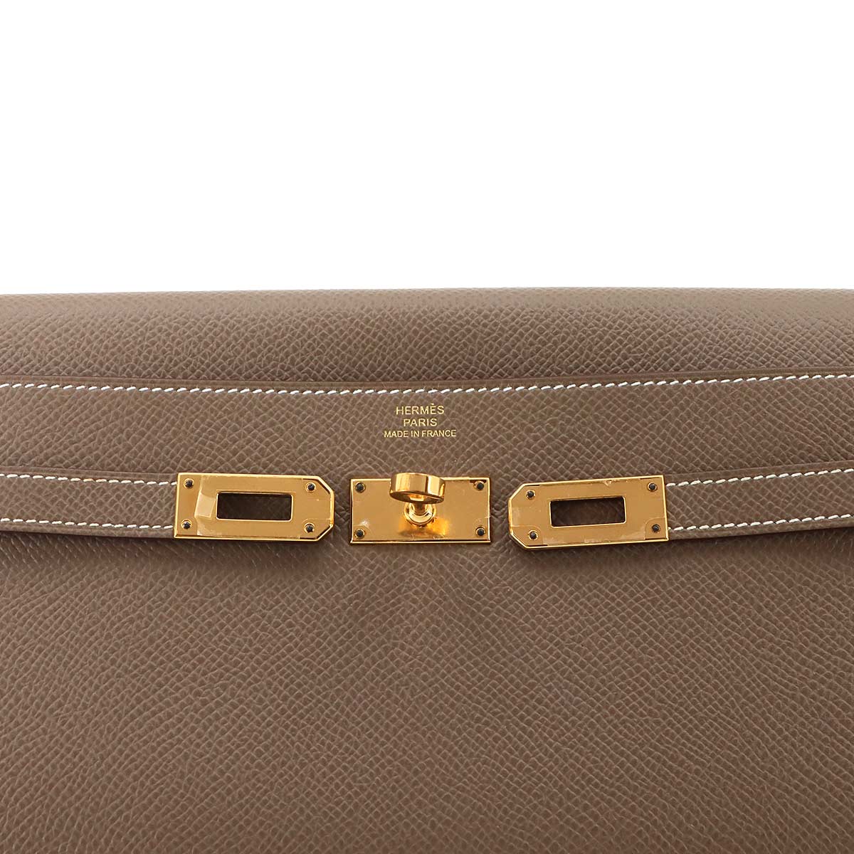Kelly To Go Shoulder Wallet Epsom Etoupe Purse