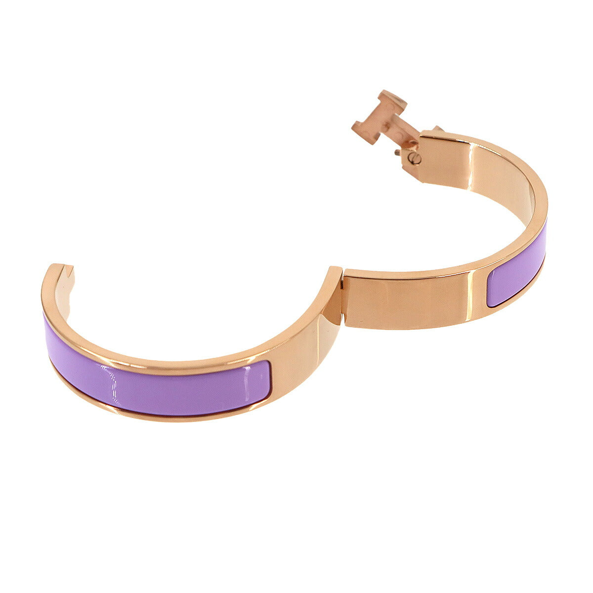 Clic H GM Bangle Bracelet Lilas Rose Gold Accessory