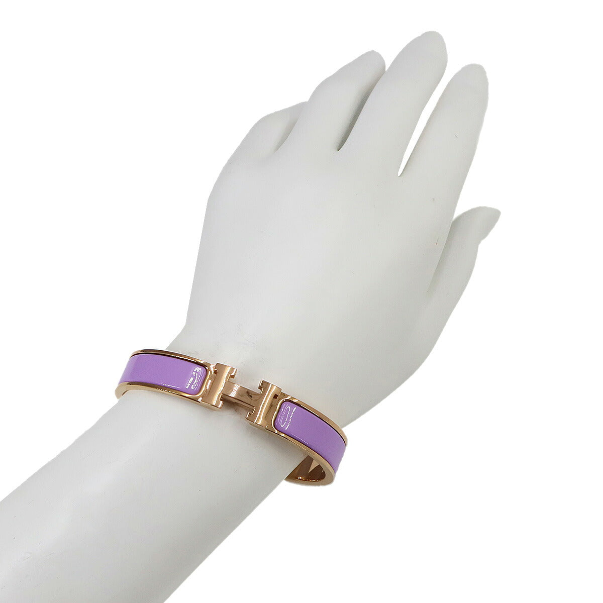 Clic H GM Bangle Bracelet Lilas Rose Gold Accessory