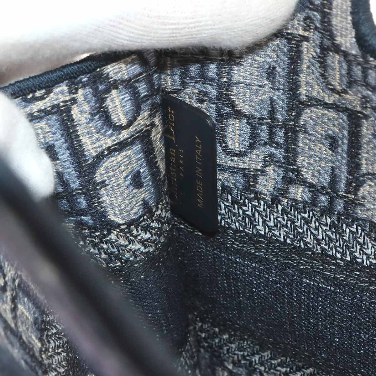 Oblique Book Tote Mini Bag Canvas Navy S5475ZRIW