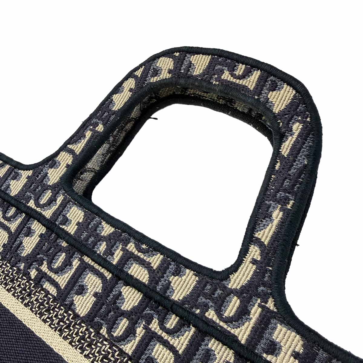 Oblique Book Tote Mini Bag Canvas Navy S5475ZRIW