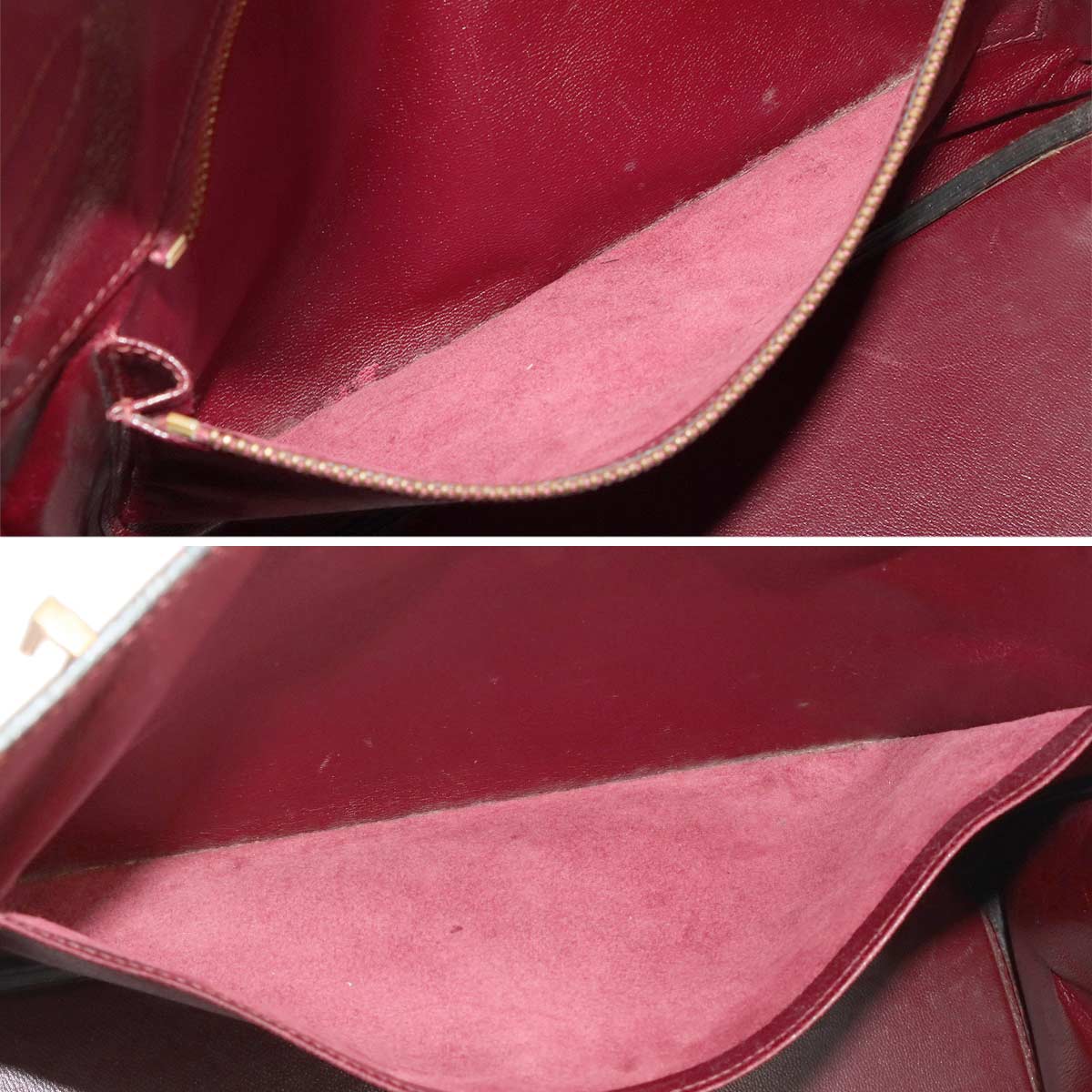 Haut a Courroies 32 Hand Bag Ardennes Rouge H Antique Vintage