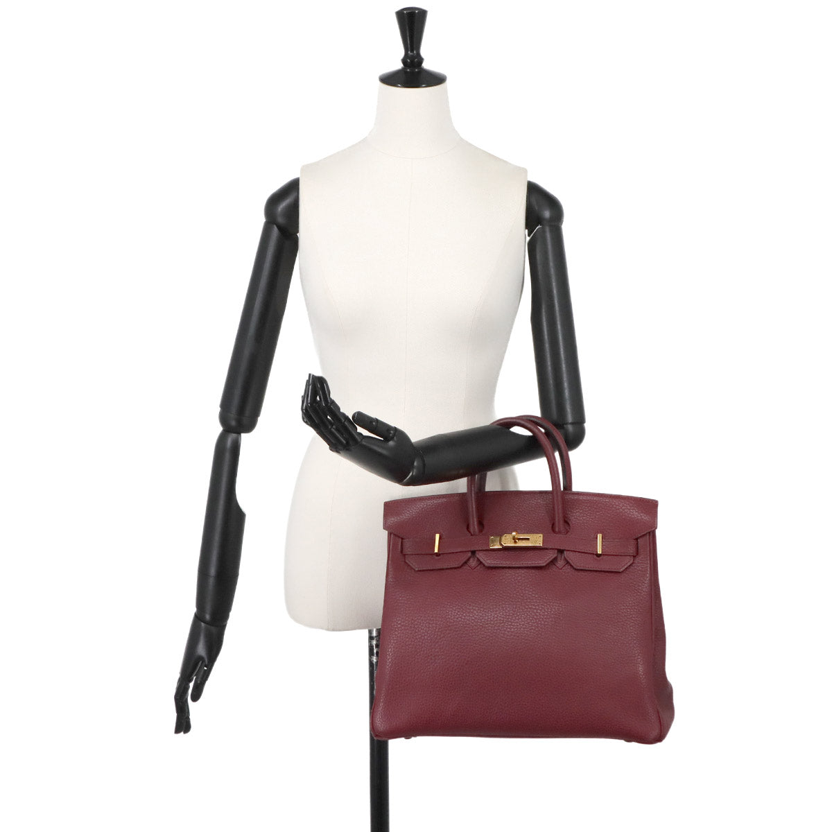 Haut a Courroies 32 Hand Bag Ardennes Rouge H Antique Vintage