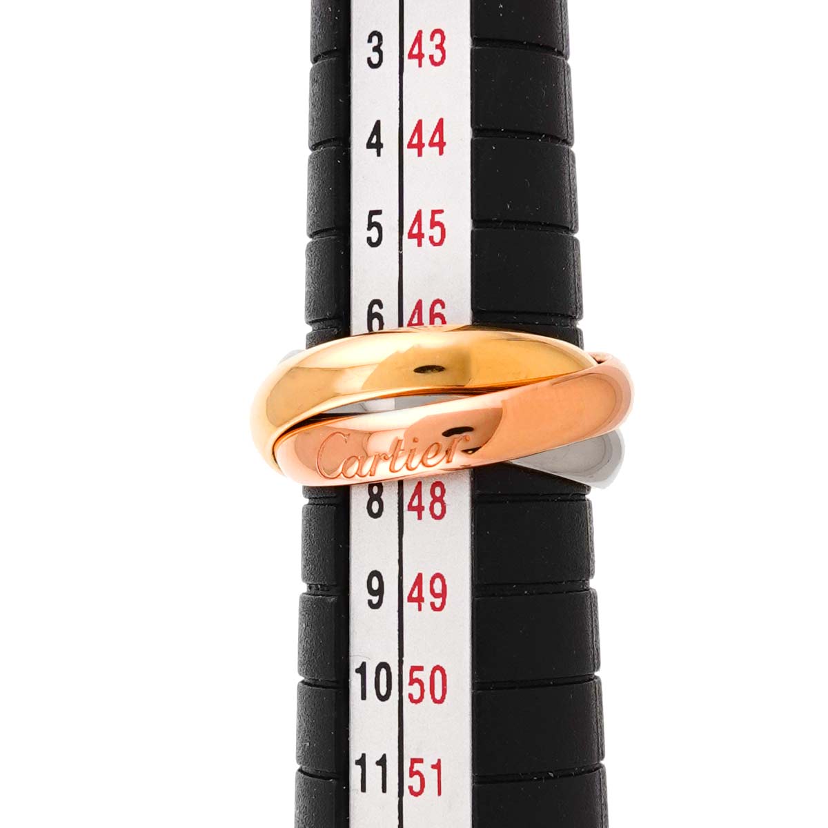 Trinity Diamond 5P Ring 18K YG WG PG 750 Size46 37.5-4(US)