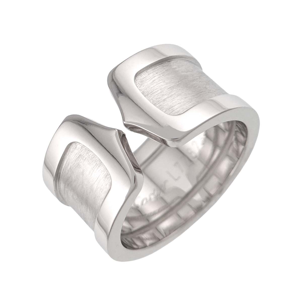 C2 SM Ring 18K WG 750 Size51 5.25-5.5(US)