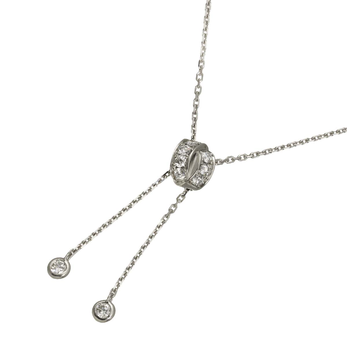 Liens Diamond Necklace 18K WG White Gold 750