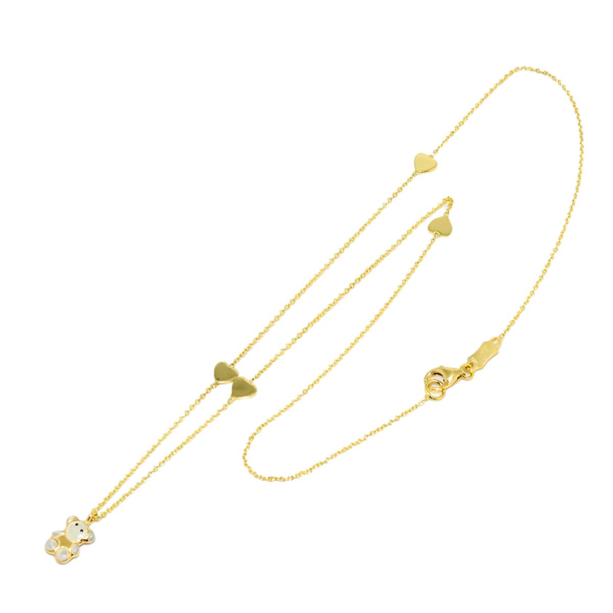 Enamel Necklace 18K YG 750