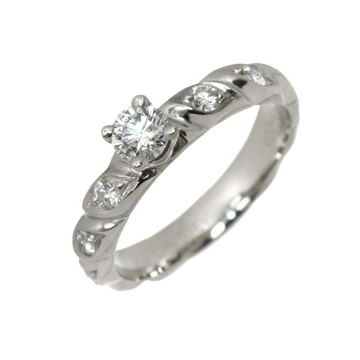 Torsade Diamond Ring Platinum size4.75-5(US)