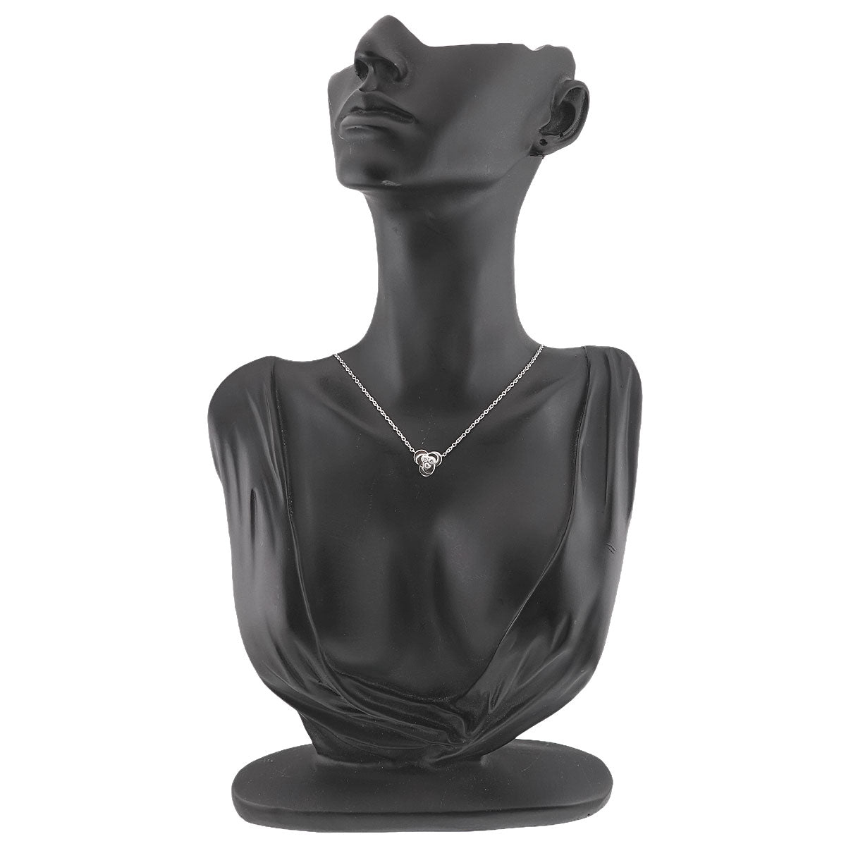 Diamond Necklace 18K White Gold 750