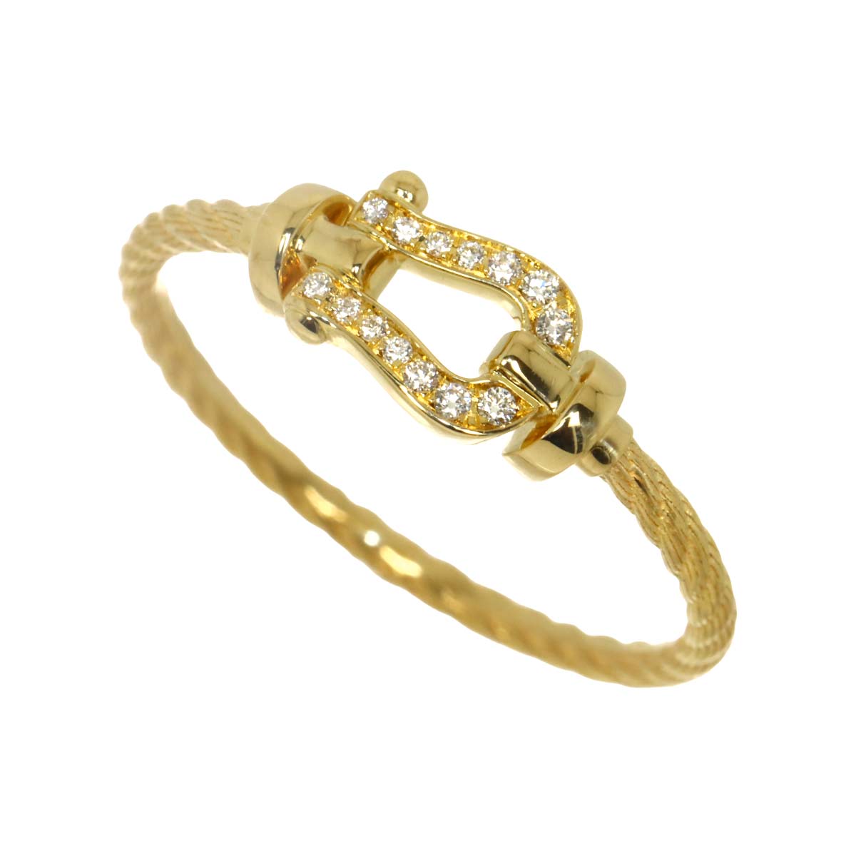 Force 10 Diamond Ring 18K YG 750 size54 6.25-6.5(US)