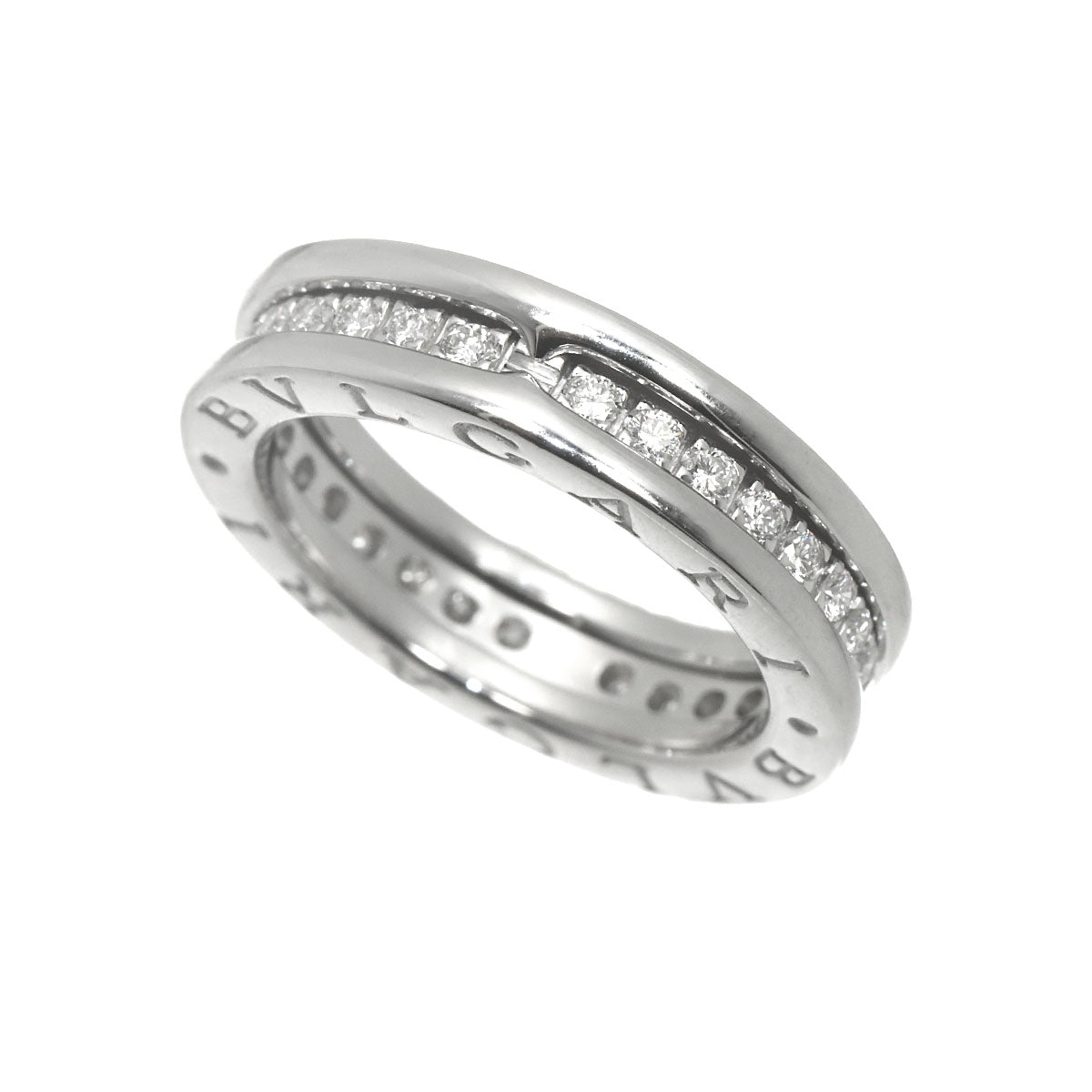 B-zero1 1Band Diamond Ring 18K WG 750 size49 4.5-4.75(US)