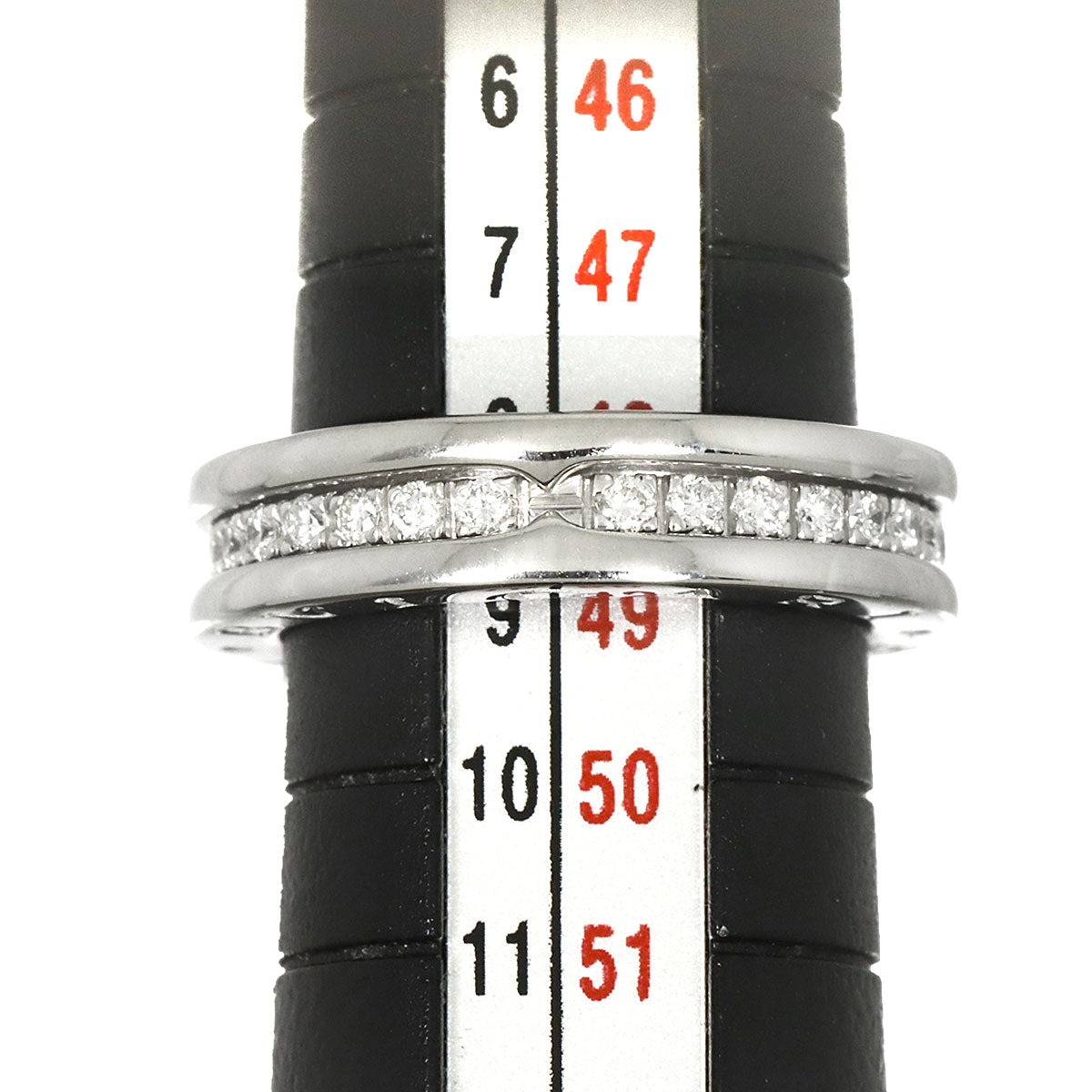 B-zero1 1Band Diamond Ring 18K WG 750 size49 4.5-4.75(US)