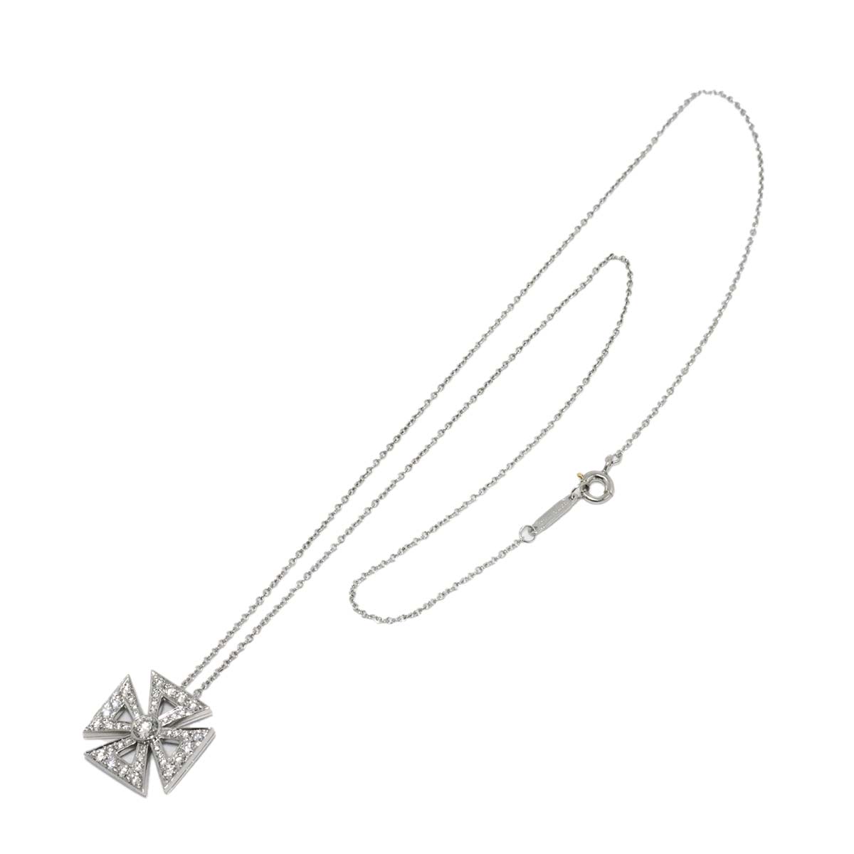Cross Diamond Necklace Platinum