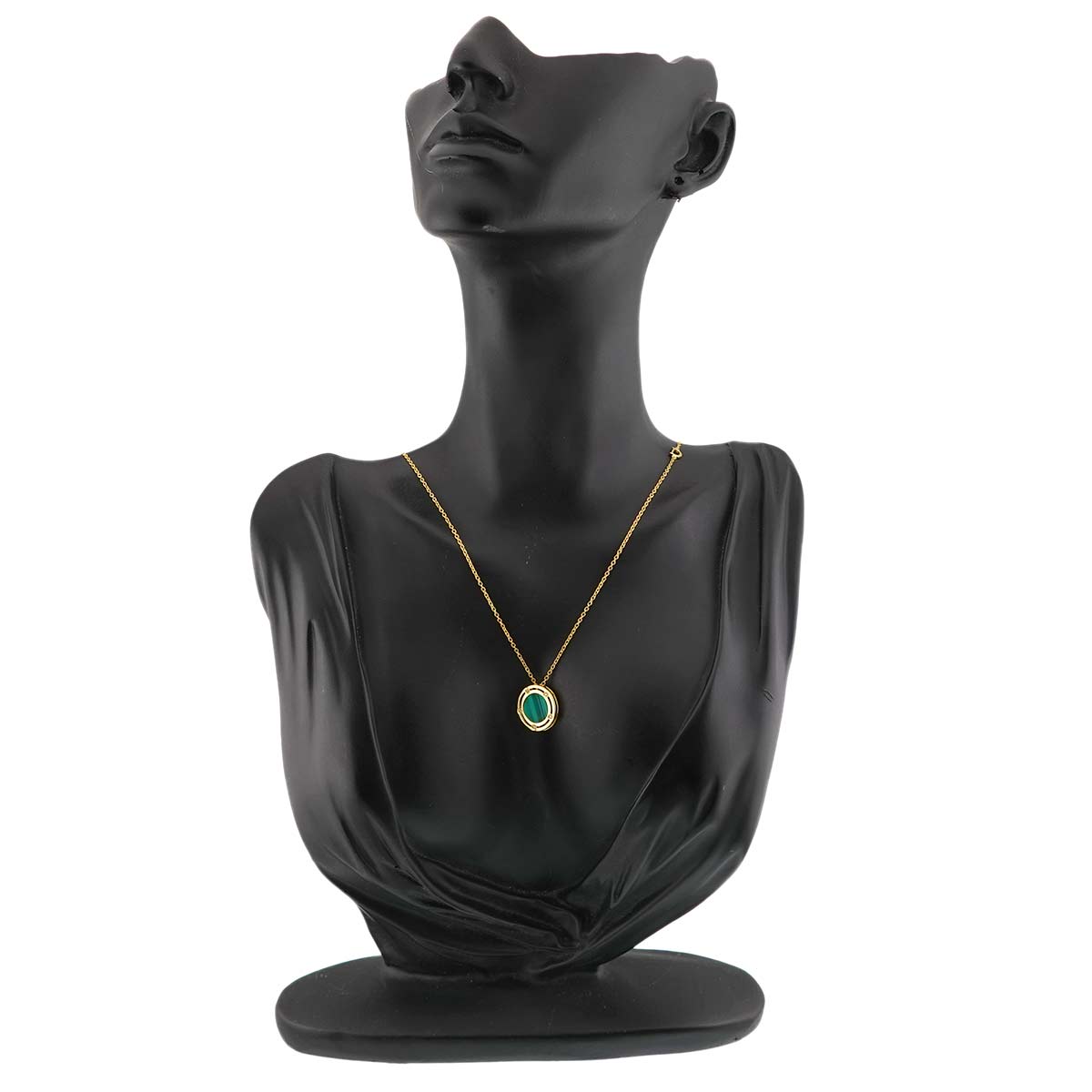 D-SIDE Malachite Diamond Necklace 18K YG 750