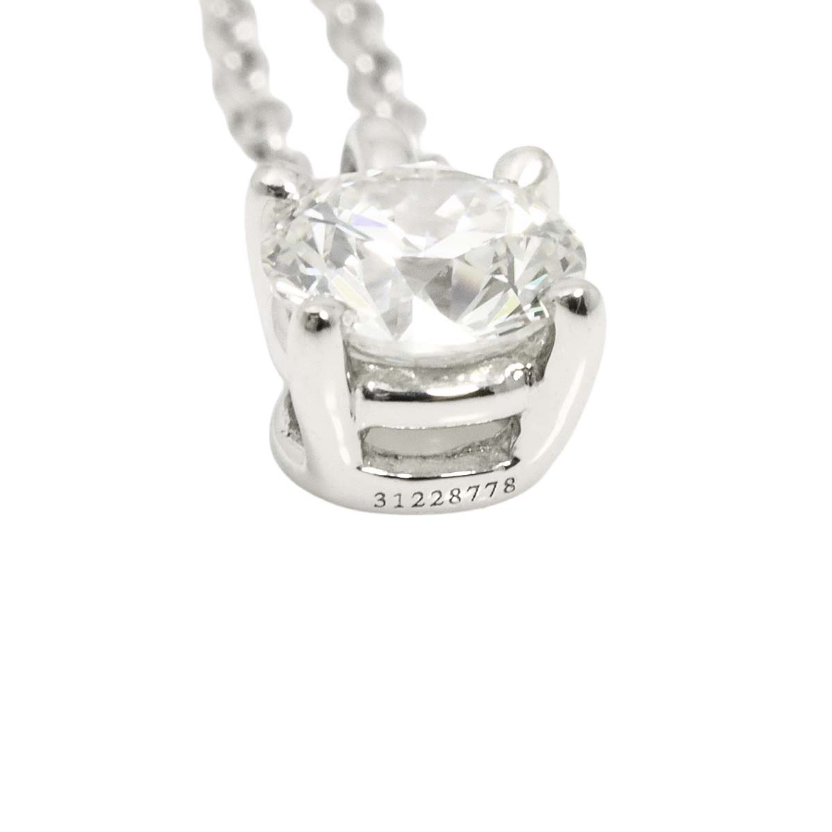 Solitaire Diamond Necklace Platinum
