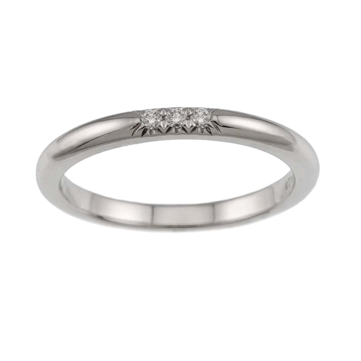 Forever Band Diamond Ring Pt Platinum Size4.75-5(US)