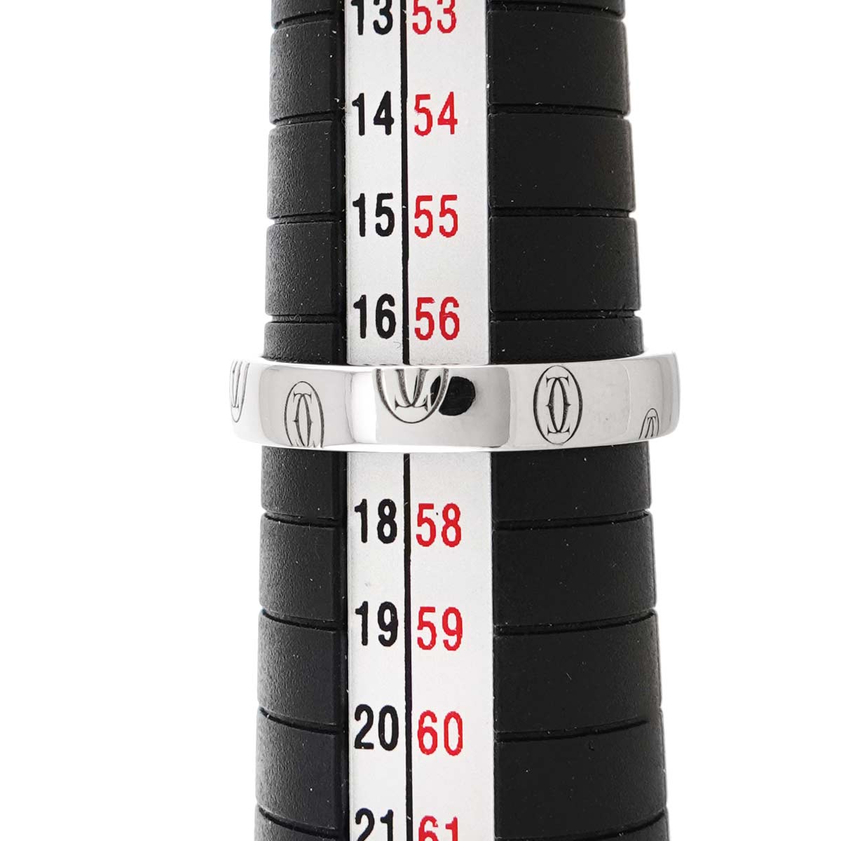 Happy Birthday Ring 18K White Gold 750 Size57 7.5-7.75(US)