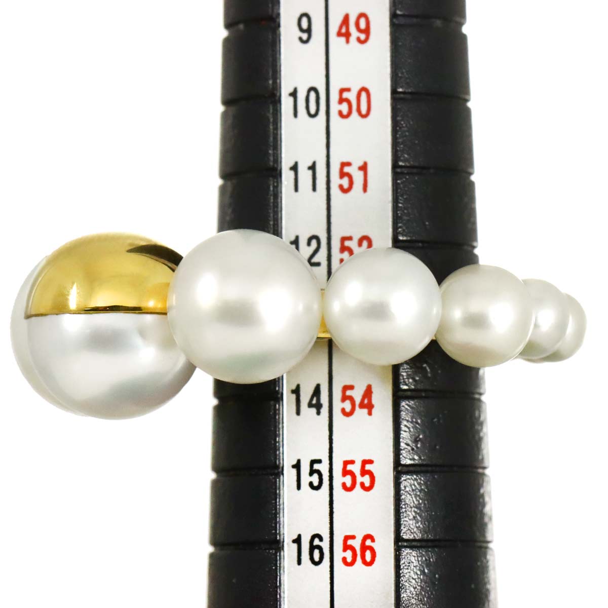 Freshwater pearl Ring 18K YG 750 size6.25-6.5(US)
