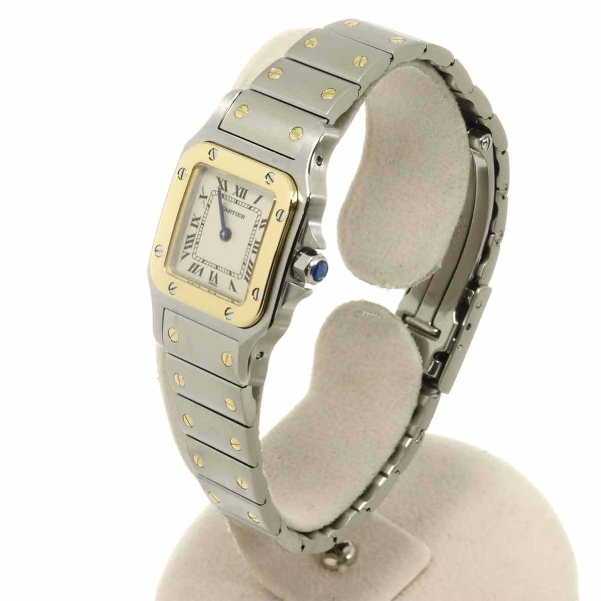 Santos Galbee W20012C4 750 YG Cream Dial Ladies Watch